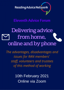 RAN's Eleventh Forum - "Delivering advice remotely"