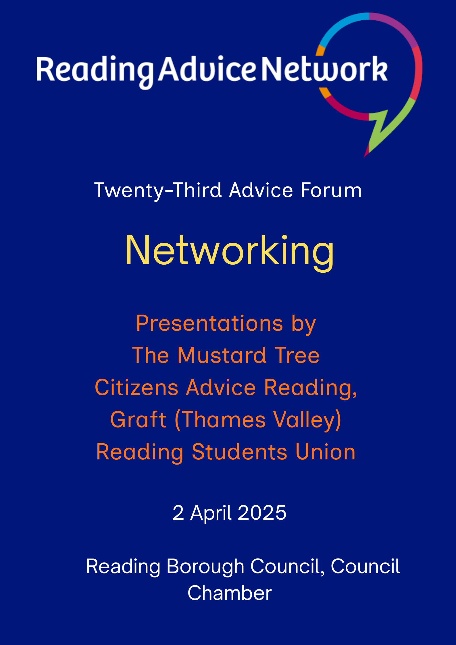 RAN's Twenty-Third Advice Forum